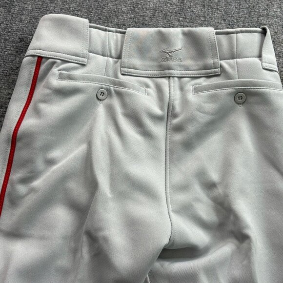 Mizuno Baseball Pants Youth X-Large Polyester Double Knit Gray‎ NWT Sports Boys - Picture 9 of 12
